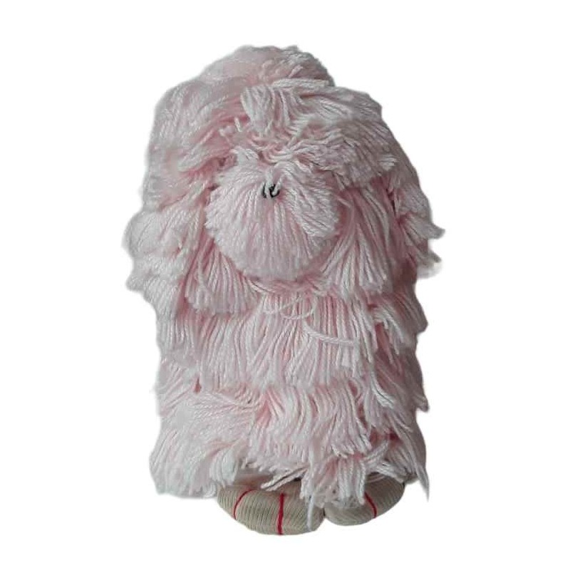 Peluche grande cane rosa h.51