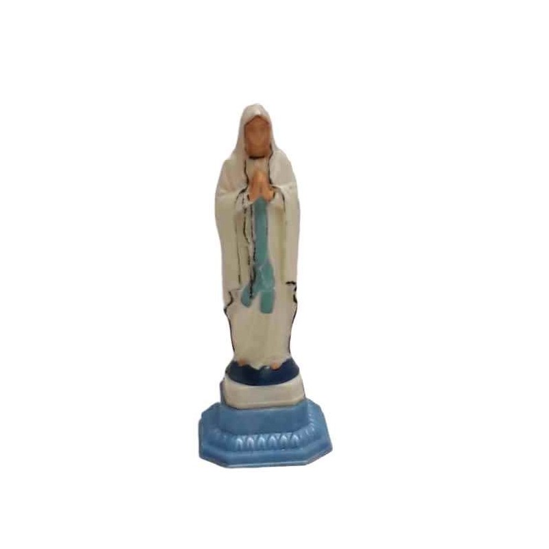 Madonnina che prega in plastica vintage altezza 12 cm