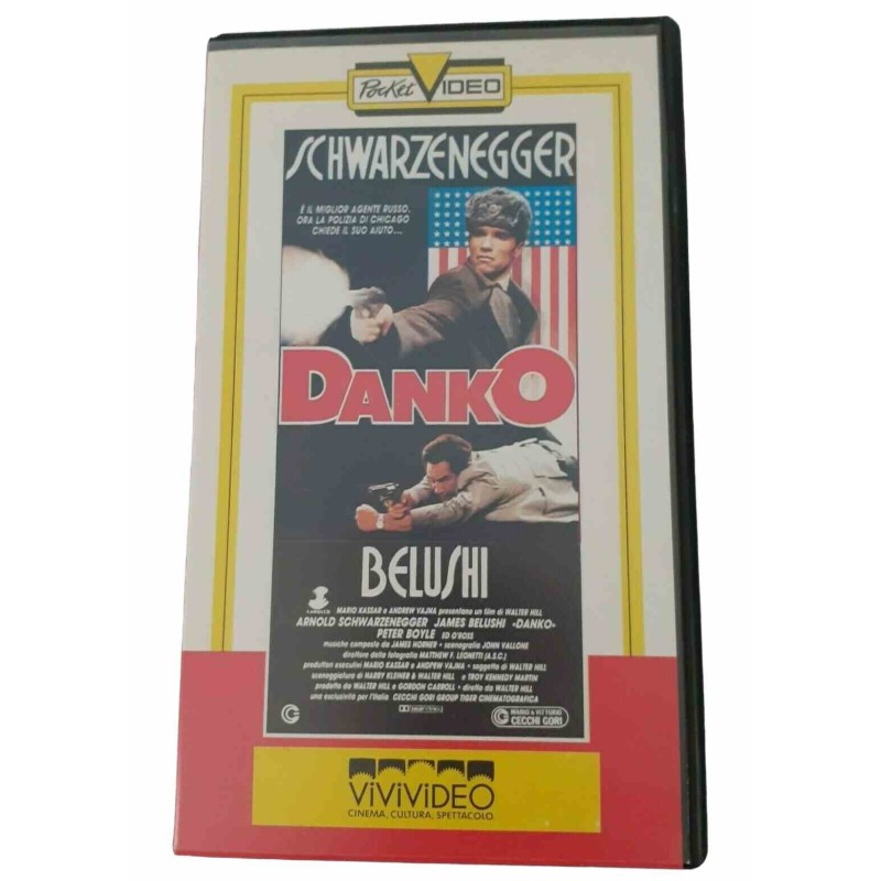 VHS - "DANKO" - con SCWARZENEGGER & Belushi - 1987