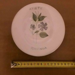 Piatto in Ceramica (Faenza) Ariete - Pervinca diam.15 cm