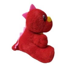 Peluche pupazzo drago rosso e giallo prima infanzia