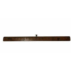 Righello in legno anni 40 Vintage - 20 cm