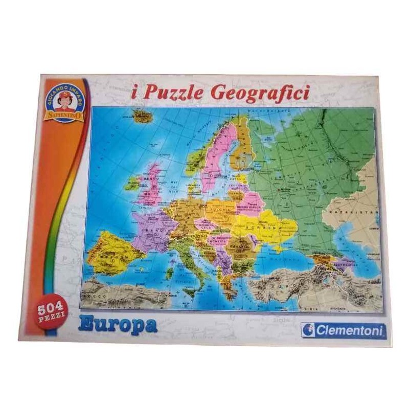 Puzzle geografici Europa 504 pezzi Clementoni Sapientino