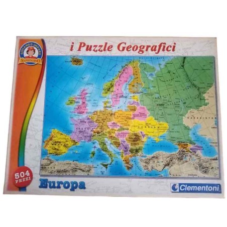 Puzzle geografici Europa 504 pezzi Clementoni Sapientino