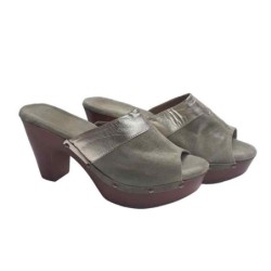 Zoccoli donna camoscio e...